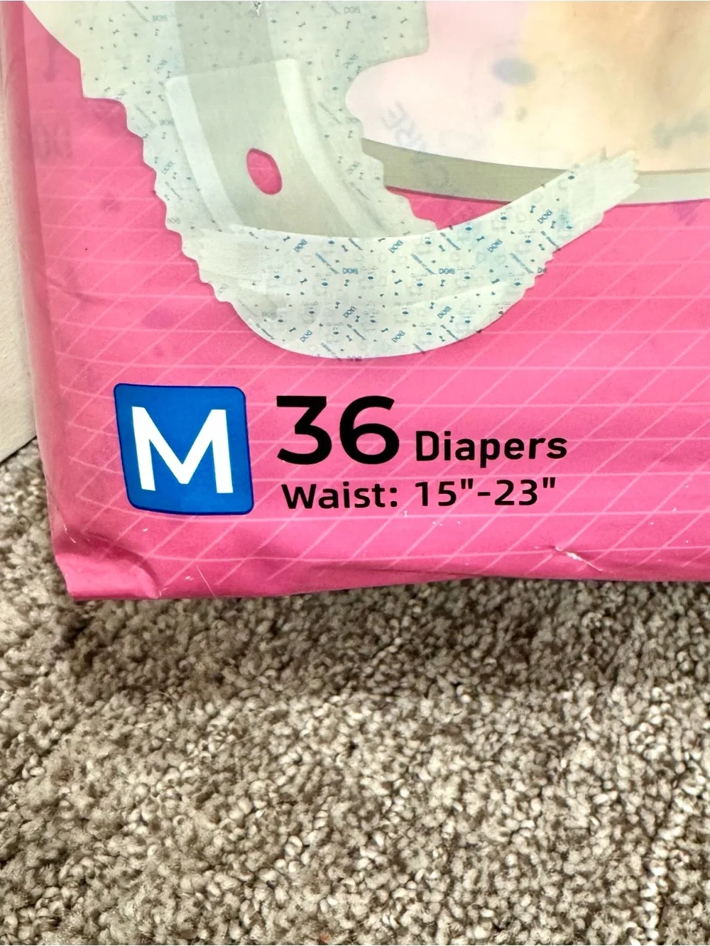 Bundle—2 Partial Packages of All-Absorb Disposable Girl Dog Diapers, Size M